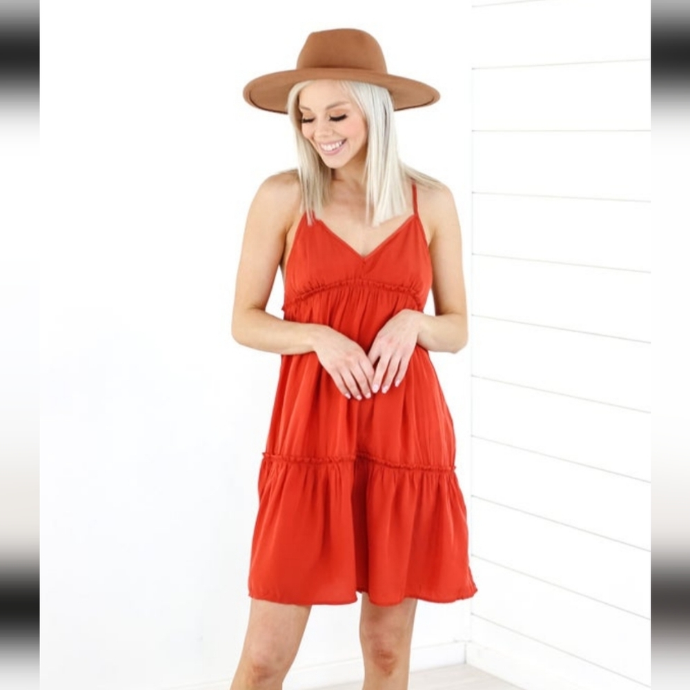 NWT Cozy Co. Tiered Mini Dress Size Large